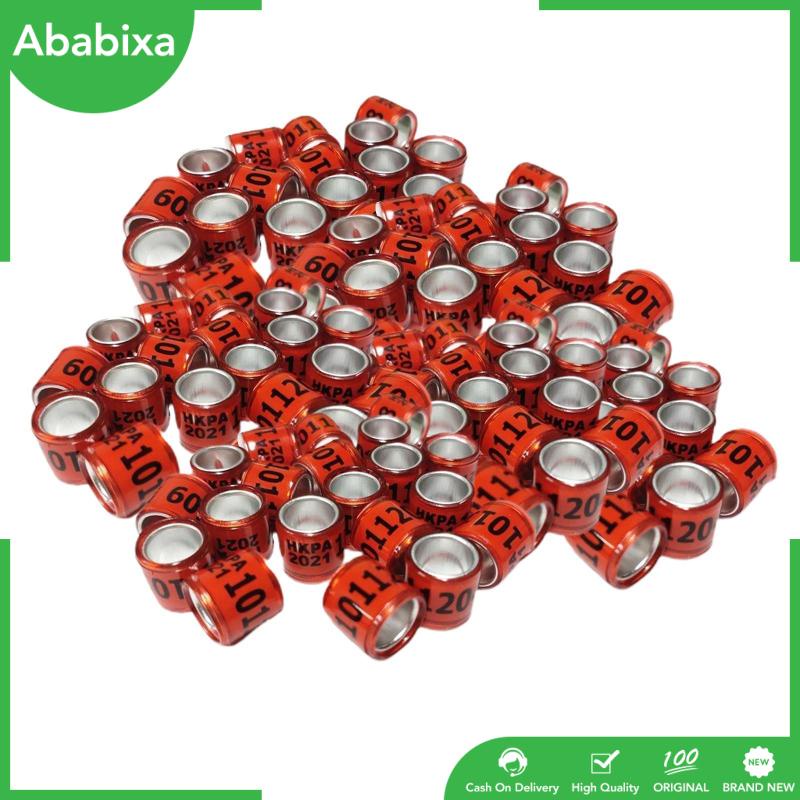 Set 100 Vòng Số Năm 2021 Bằng Nhôm Nhiều Màu Sắc Dùng Đeo Chân Chim Bồ Câu