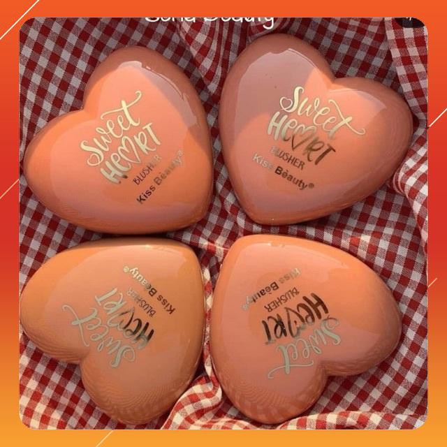 Phấn Má Tông Cam Thời Thượng Kiss Bèauty Sweet Heart Blusher