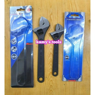 Mỏ lết 8 inch 200mm kingtony 3611-08p và 10 inch 250mm 3611-10p xi đen