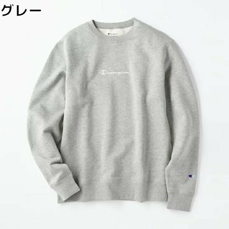 Áo Sweater Cổ Tròn Thêu Chữ Champion Độc Đáo