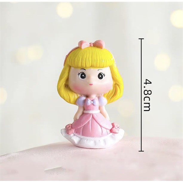 Trang trí công chúa chibi Aurora - Phụ kiện trang trí bánh sinh nhật