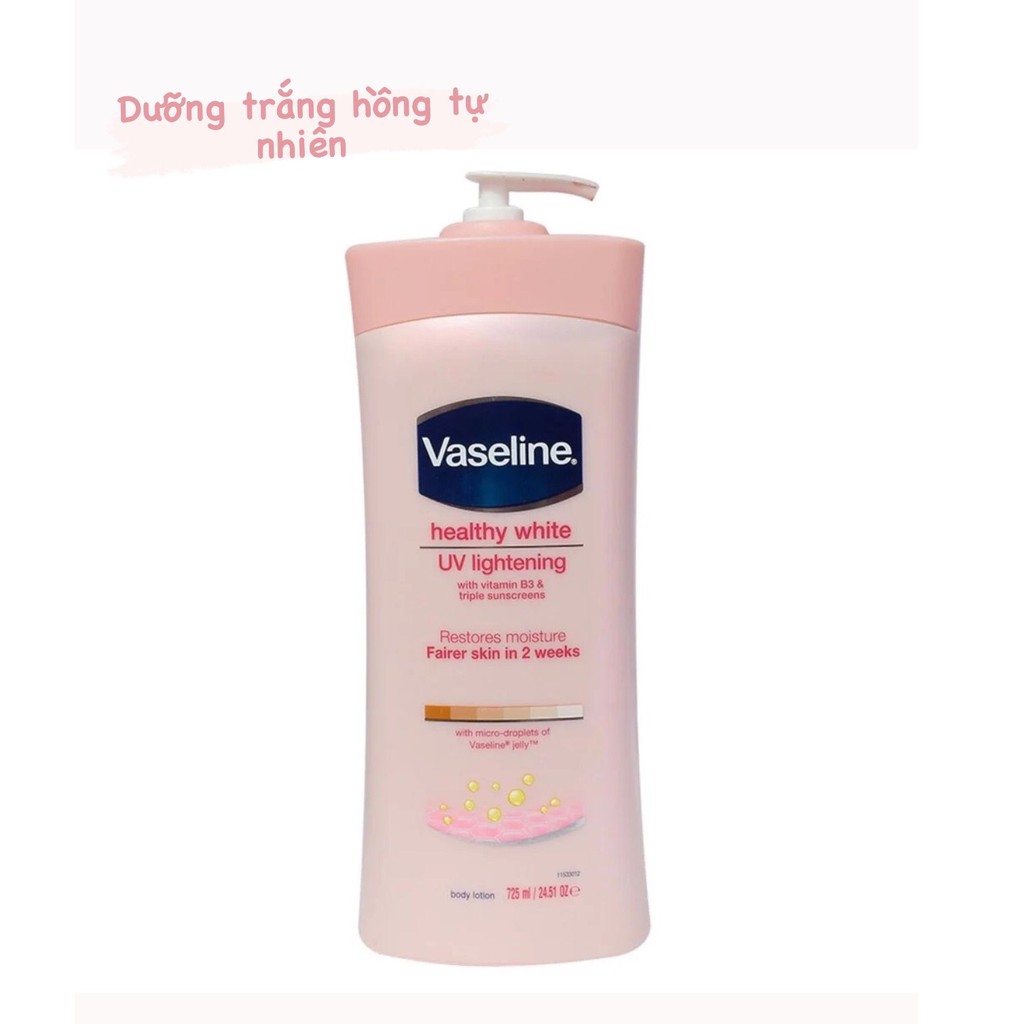 (Có Sẵn Màu Hồng) Dưỡng Thể Vaseline 725ML HỒNG 725ML- VÀNG - XANH - TRẮNG - 50X | BigBuy360 - bigbuy360.vn