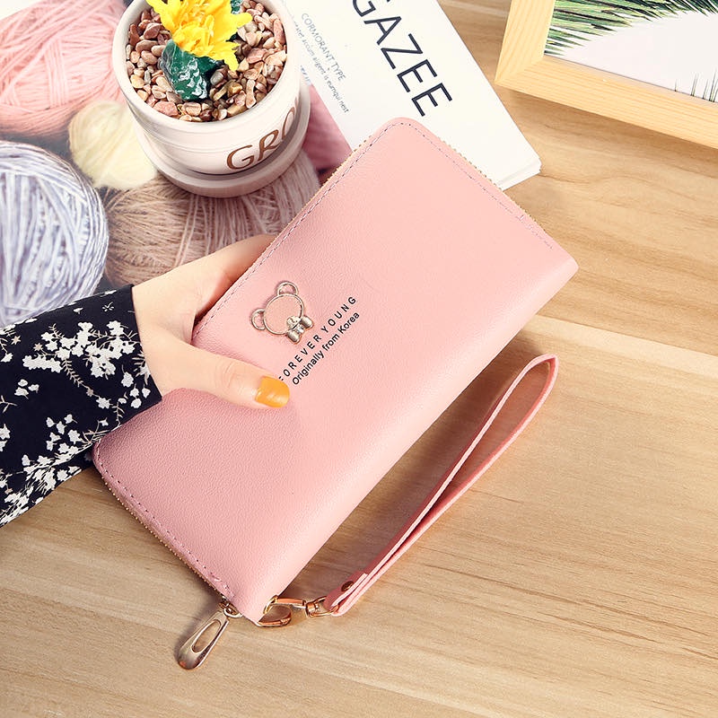 Ví Da Forever Young Bóp Dài Cầm Tay Da Mềm Mại Nhiều Mầu Sắc VX26