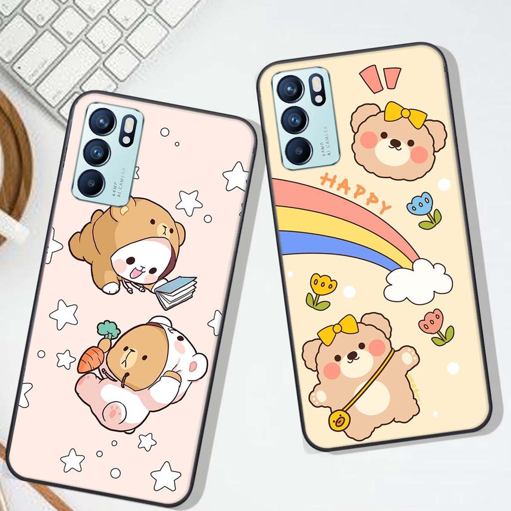 Ốp lưng Oppo RENO 6 5G in hình Gấu xinh xắn, Bò sữa đáng yêu,  ĐẸP -  RẺ - XINH - ĐỘC ĐÁO