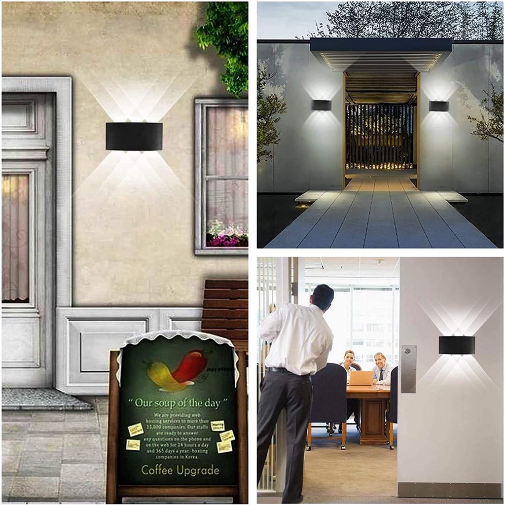 Đèn LED Gắn Tường 8W CR1 Thiết Kế Hiện Đại Chống Thấm Nước