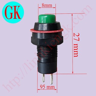 Nút nhấn phi 10 màu xanh DS-213 [K-06-20]