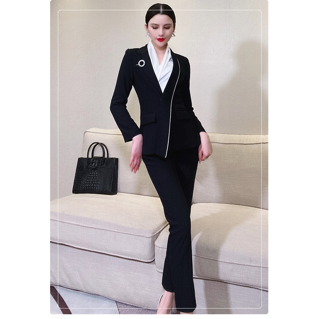 Quần Baggy nữ 2 màu Xanh Than, Đen [Thương hiệu Jang.de Design] - Hàng Thiết Kế Cao Cấp SC269
