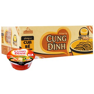 Mì khoai tây Cung Đình cua bể rau răm 80g thùng 12 tô