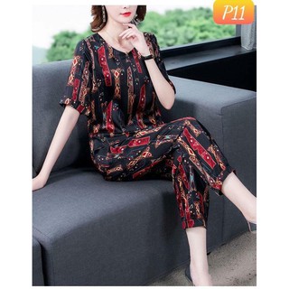 Đồ bộ in họa tiết 3D, bộ nữ tilot thun thái cực đẹp và nhẹ nhàng size 38-45kg đều mặc được