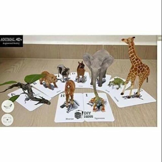 Bộ thẻ học FLASHCARD ANIMAL 4D+