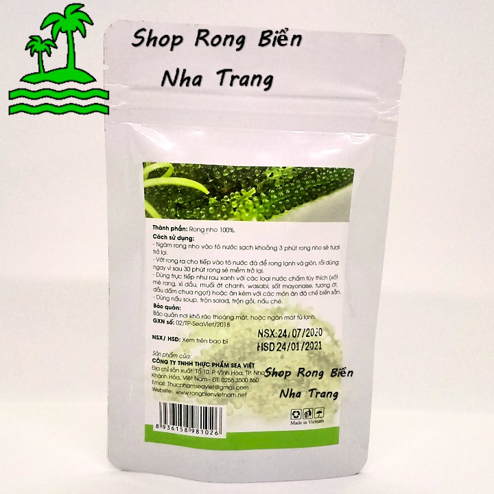 [Mã GROXUAN1 giảm 8% đơn 150K] Rong nho Tách nước Sea Việt gói 100g - Tặng 2 gói nước sốt mè rang Kewpie 15ml | BigBuy360 - bigbuy360.vn