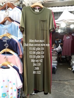 Đầm thun maxi