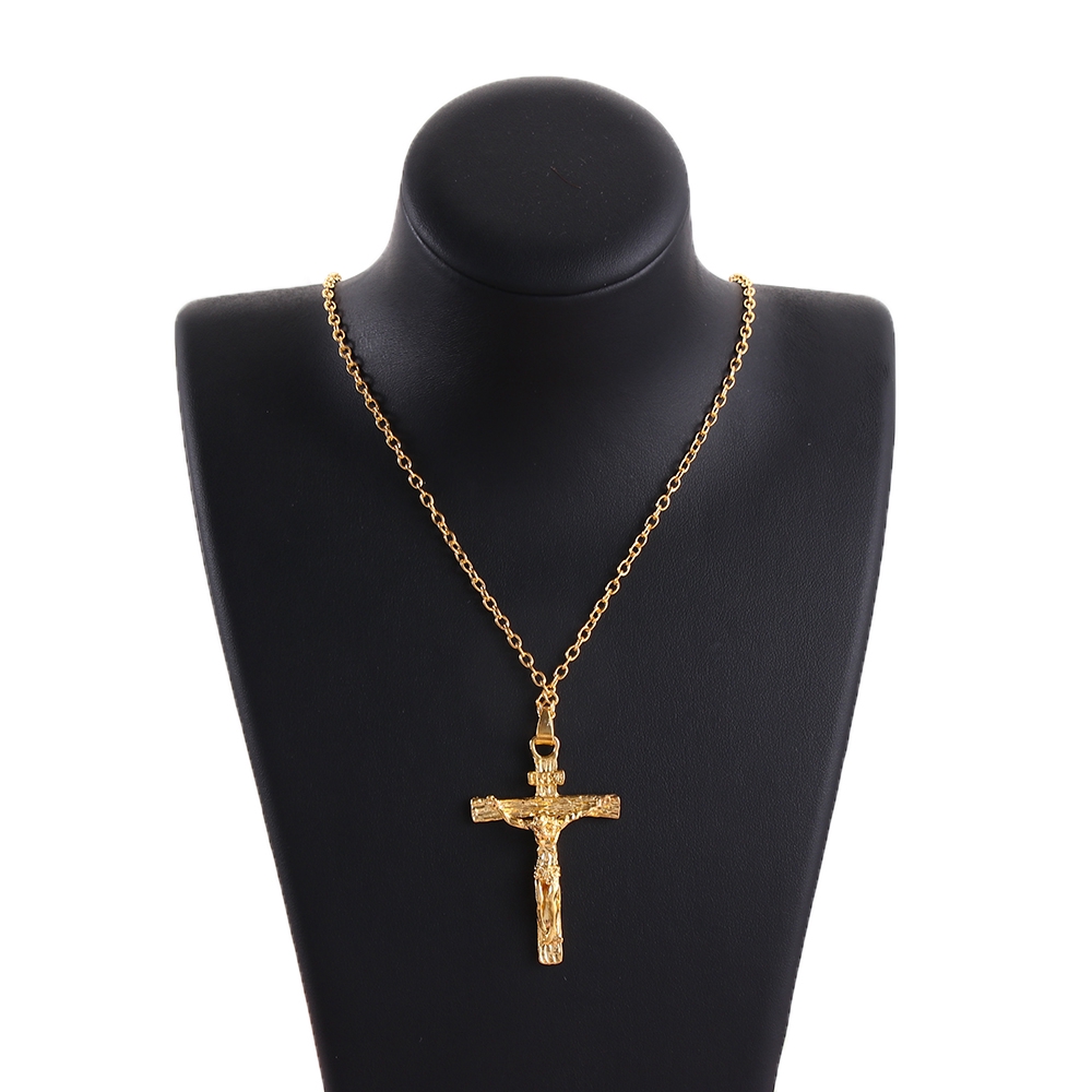 Vòng cổ choker mặt hình thánh giá phong cách vintage cho nam và nữ