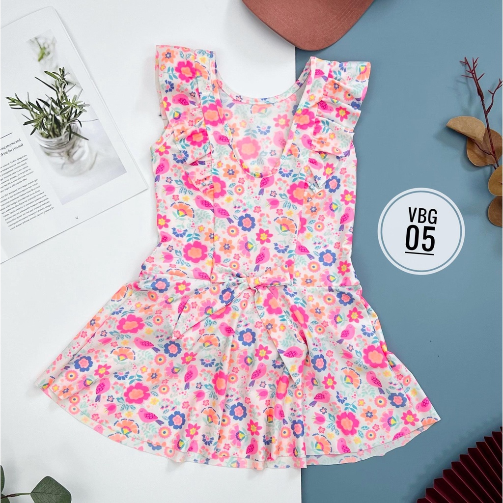 Váy bơi LITIBABY bé gái thiết kế, size 6/11