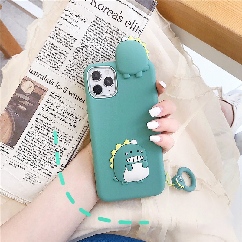 Ốp lưng iphone Khủng long kèm móc đeo 5/5s/6/6plus/6s/6splus/7/7plus/8/8plus/x/xr/xs/11/12/pro/max/plus/promax | BigBuy360 - bigbuy360.vn