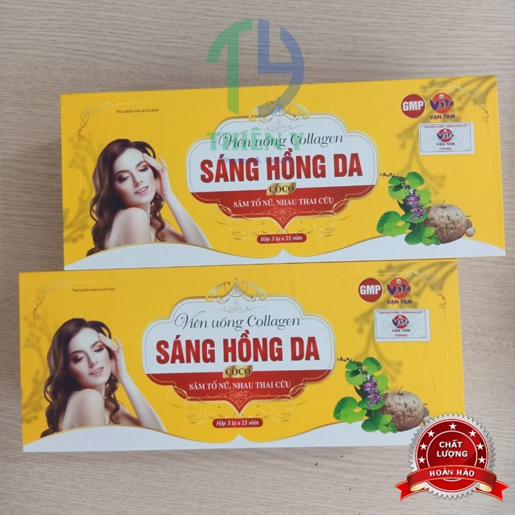 Viên uống trắng da collagen COCO, hỗ trợ làm đẹp da, giảm nám, tàn nhang, chính hãng 100% | BigBuy360 - bigbuy360.vn