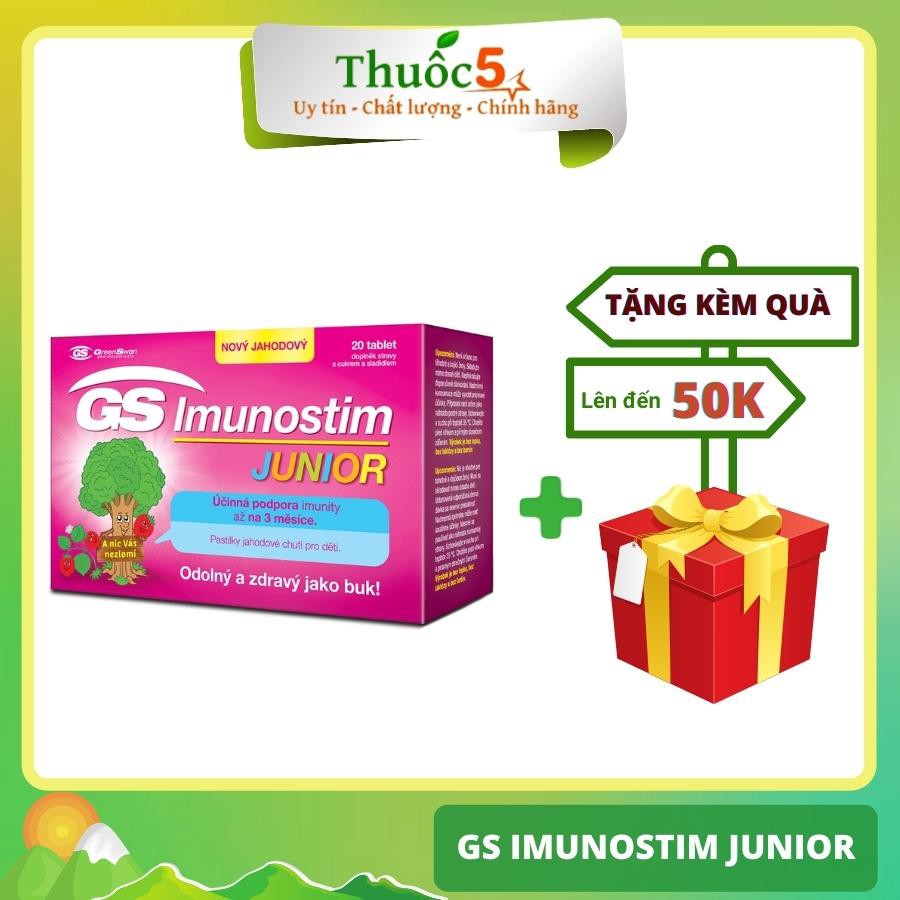 Gs Imunostim Junior tăng đề kháng cho bé Cải Thiện Sức Khỏe Đường Hô Hấp Hộp 20 Viên