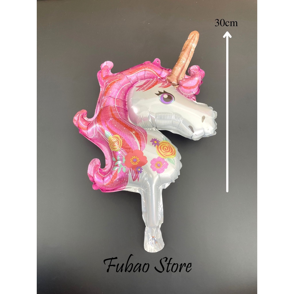 Bóng hình ngựa Pony, trang trí sinh nhật, thôi nôi, party size nhỏ Fubao Store