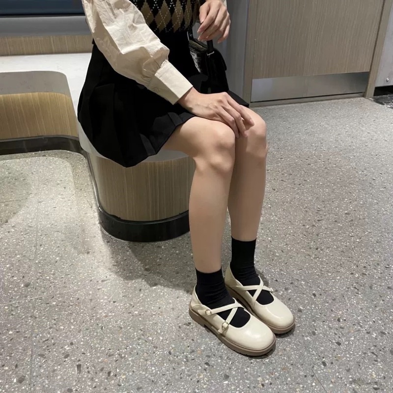 (Hàng có sẵn) Giày Mary Jane mũi tròn cao cấp BIG SIZE 40-43 [N27]
