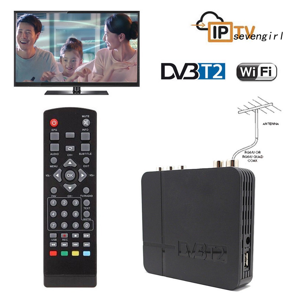 Đầu Thu Kỹ Thuật Số Mini Hd Dvb-t2 K2 Kết Nối Wifi Kèm Remote Điều Khiển