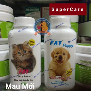 Phấn Thơm Khử Mùi, Tắm Khô Cho Chó Mèo Fay Puppy - 120G