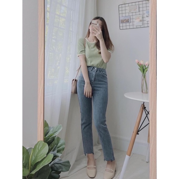 Quần jean khoá eo 3880