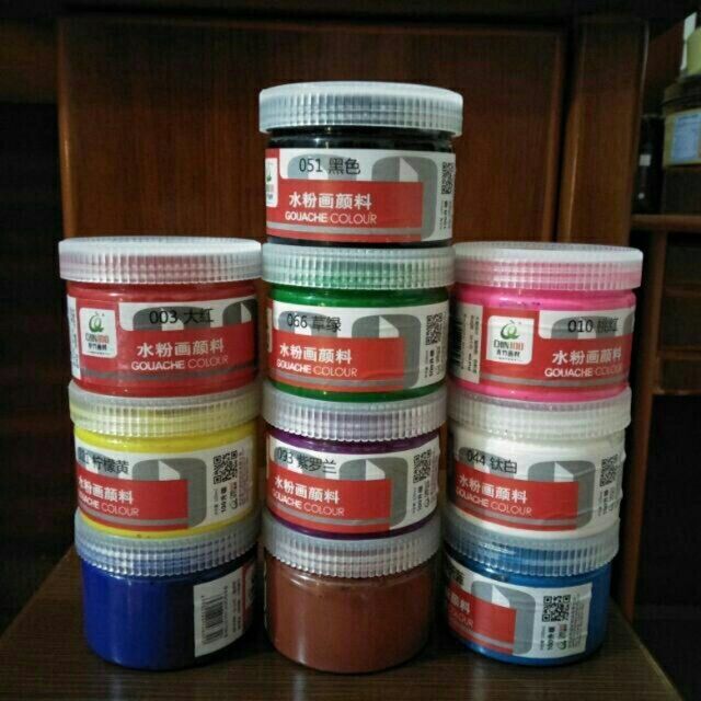 Màu gouache, màu goat  chọn màu