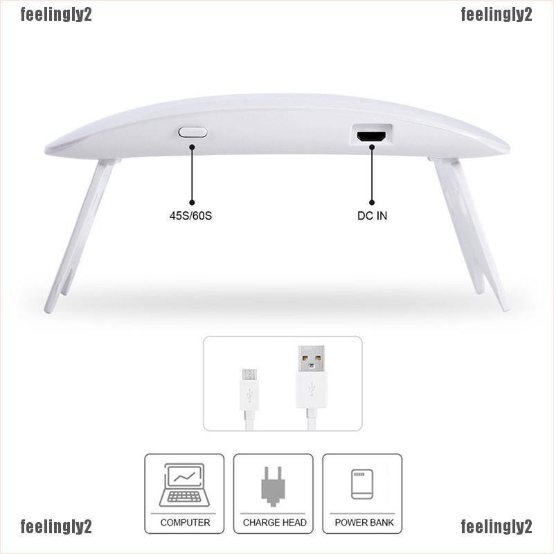 Máy Sấy Khô Sơn Móng Tay gel Uv Với Đèn LED mini 6W