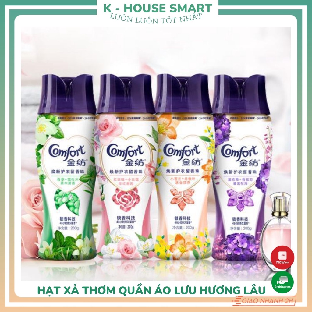 Hạt xả vải quần áo comfort thơm lâu, nước xả vải lưu hương tới 48h