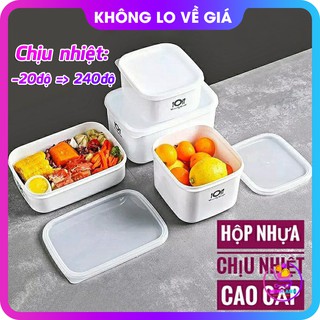 Hộp đựng thức ăn chịu nhiệt, trữ đông - Nhựa PP cao cấp, tuyệt đối AN TOÀN