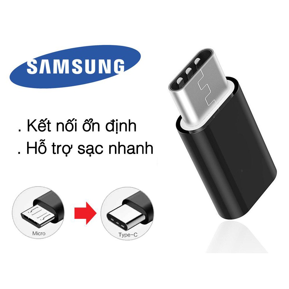 Đầu chuyển vào Micro ra Type C - adapter Samsung Galaxy S8 bóc máy