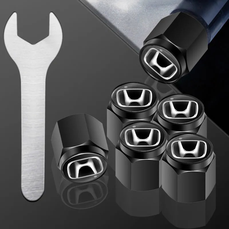 Bộ 5 Nắp Van Bánh Xe Hơi Honda CRV VEZEL City Civic Jazz BRV Chống Trộm Tiện Dụng