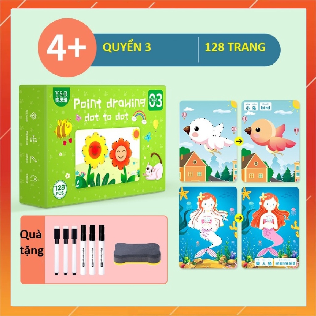 Đồ chơi Montessori sách vẽ và xóa được cho bé, chất liệu cao cấp, giáo dục sớm cho trẻ từ 1+