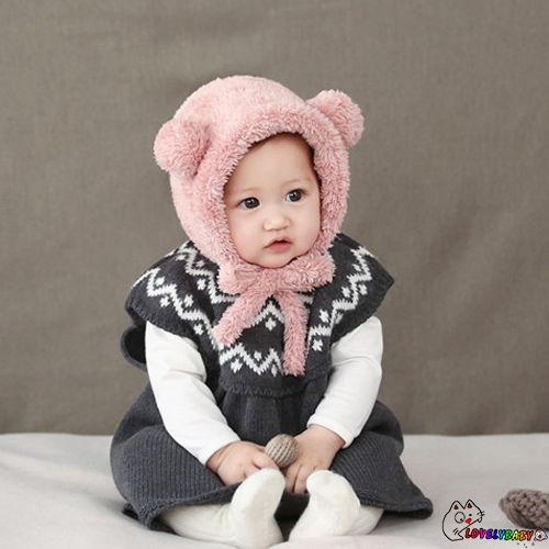 Mũ len mềm giữ ấm cho bé trai và bé gái thời trang đáng yêu