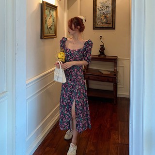 đầm maxi xẻ tà