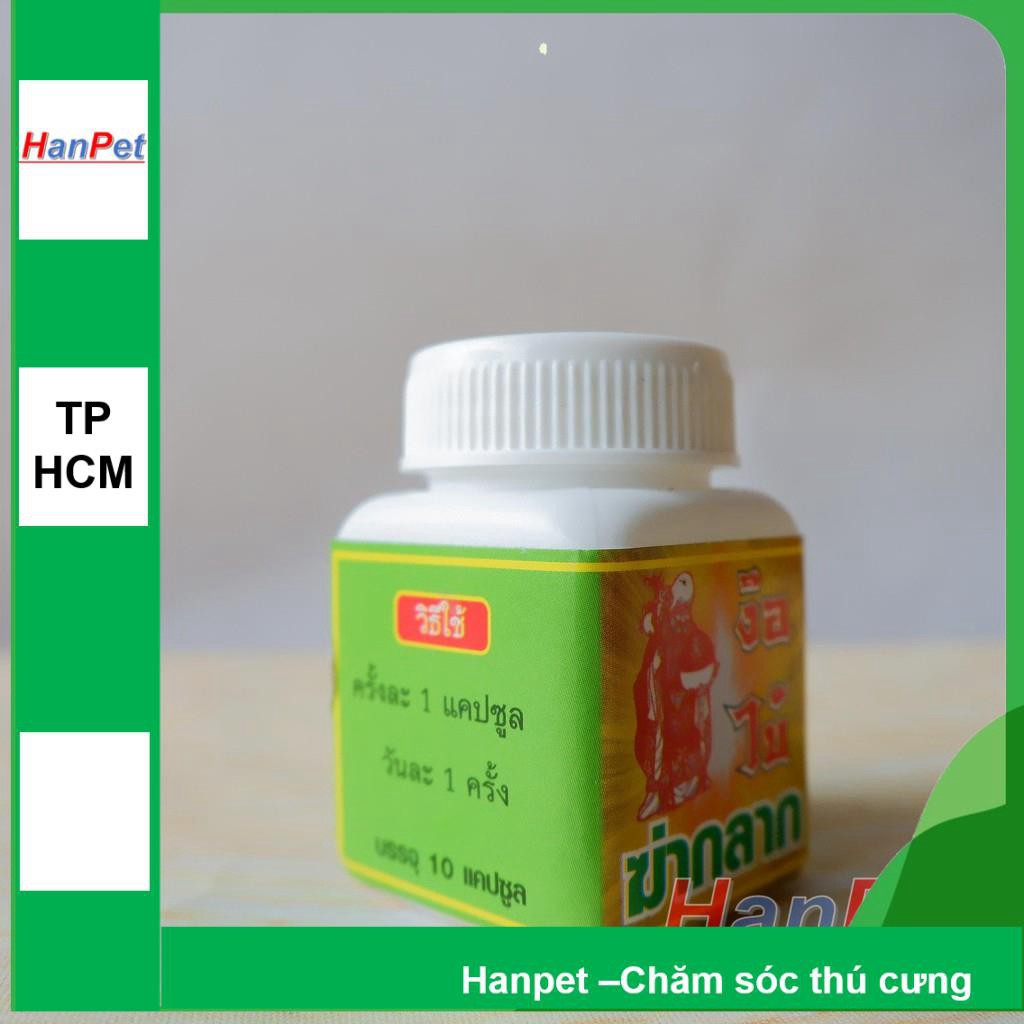 HCM-Trị nấm gà, mốc gà chọi, thuốc lác gà đá, dạng uống lọ 10viên MADEIN THAILAND (Hanpet moc