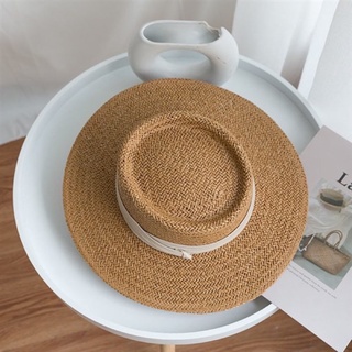 Mũ cói quấn nơ trắng 60902 CHERRY COCO