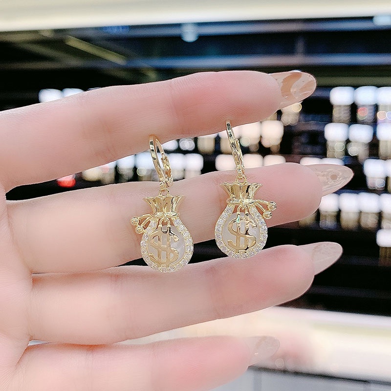 Khuyên Tai Hình Túi Xách Phong Cách Hàn Quốc Thời Trang