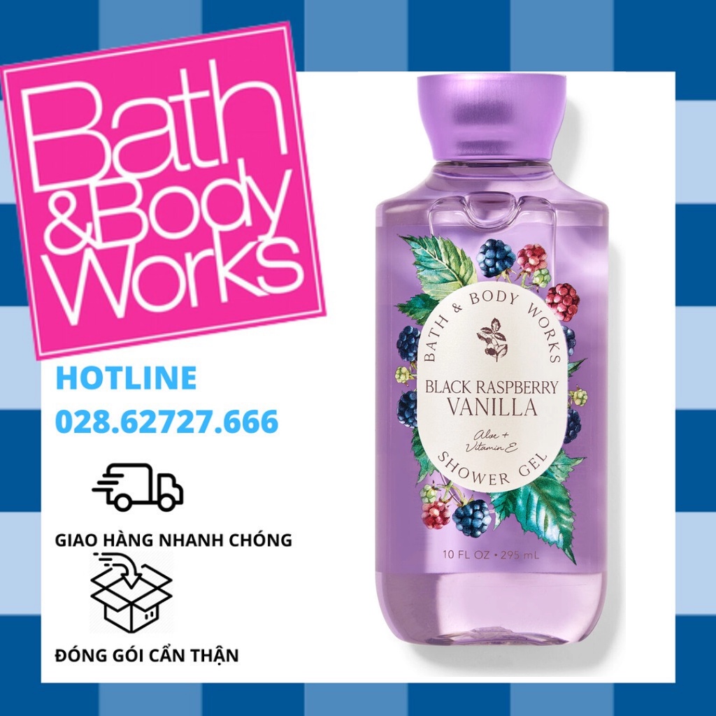 Sữa Tắm Bath And Body Works - Black Raspberry Vanilla Shower Gel