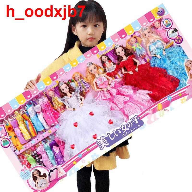 Bộ đồ chơi Barbie âm nhạc Hộp quà lớn Cô gái trẻ em Nhà cửa tặng búp bê công chúa <