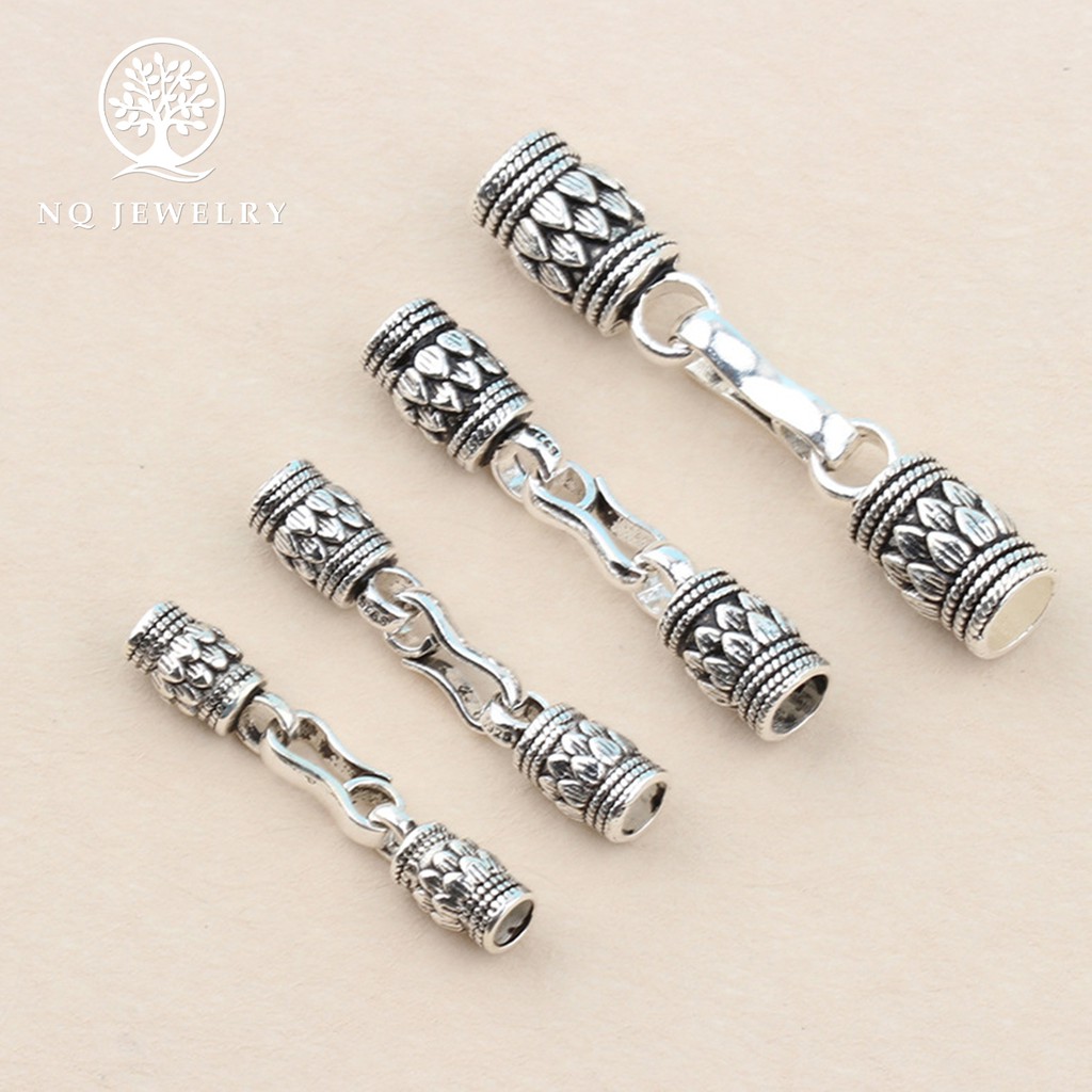 Khóa bạc cho vòng tay hoặc dây chuyền handmade - NQ Jewelry