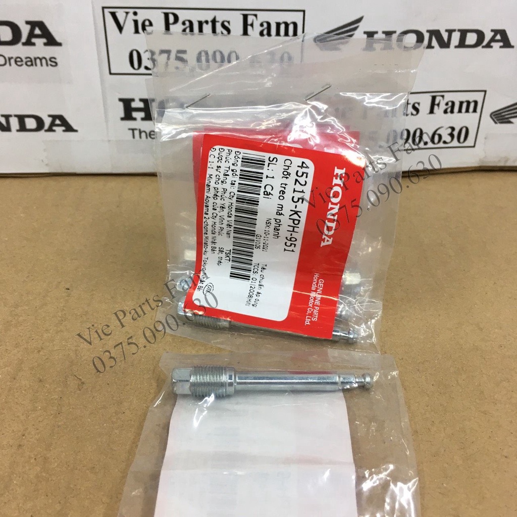 Cốt giữ bố phanh/ bố thắng đĩa trước xe Honda, hàng chính hãng honda mới 100%