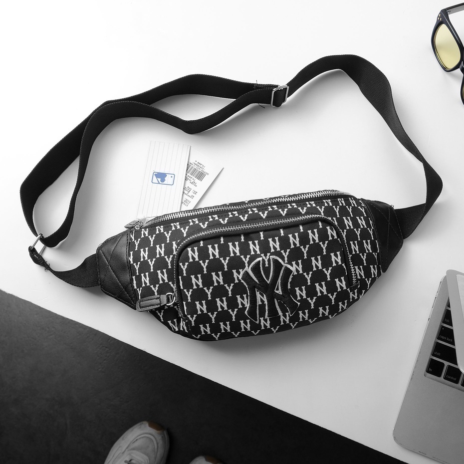 Túi đeo chéo WAIST BAG NY MLB monogram đơn giản tinh tế sang trọng