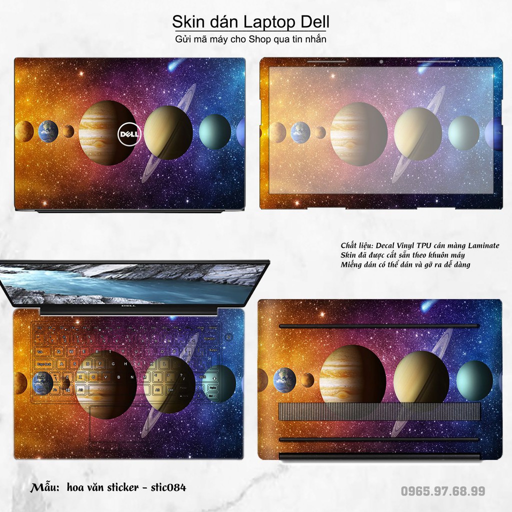 Skin dán Laptop Dell in hình Hoa văn sticker _nhiều mẫu 14 (inbox mã máy cho Shop)