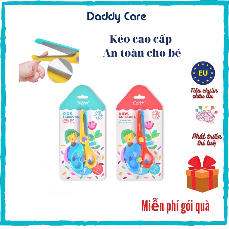 Kéo Cắt Giấy Thủ Công An Toàn Mideer, Kéo Thủ Công Cho Bé, Dụng Cụ Học Tập
