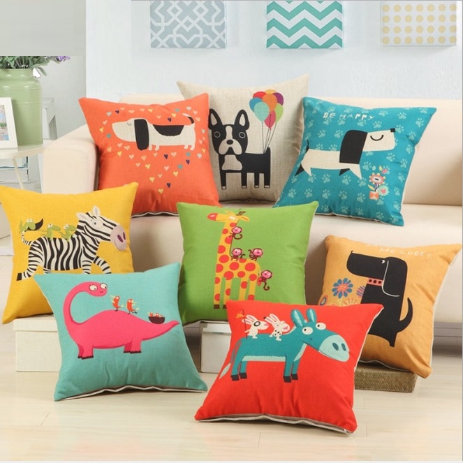 Vỏ gối tựa sofa , Gối tựa chất liệu vải gai , gối vuông cao cấp 45 x 45 cm , trang trí văn phòng , phòng khách