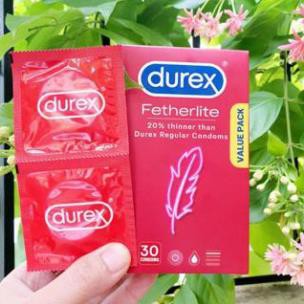 Bao Cao Su Durex Fetherlite Của Úc Siêu Mỏng Hộp 30 Chiếc