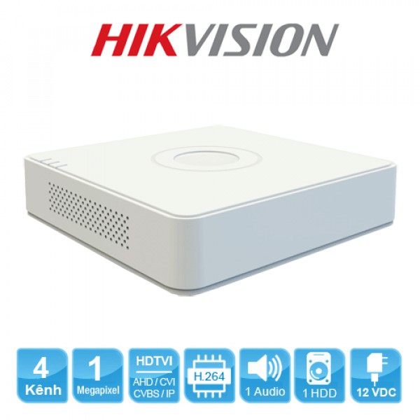 Đầu ghi hình Hikvision 4 kênh Turbo HD 3.0 DVR DS-7104HGHI-F1