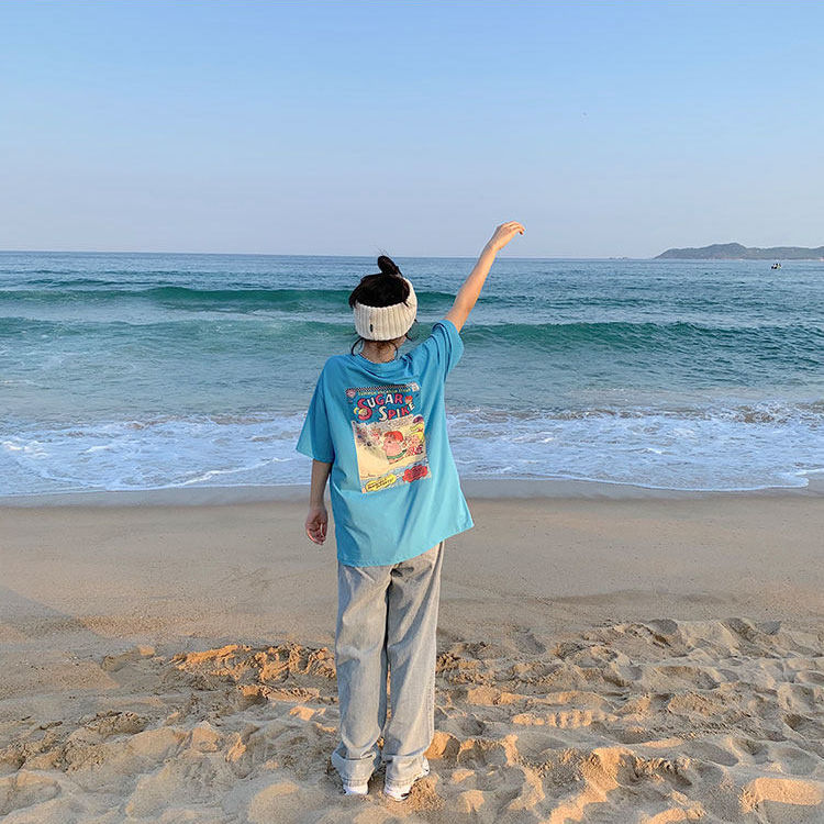 NRVP Áo Thun Ngắn Tay Cổ Tròn Thời Trang Cho Nữ 2021