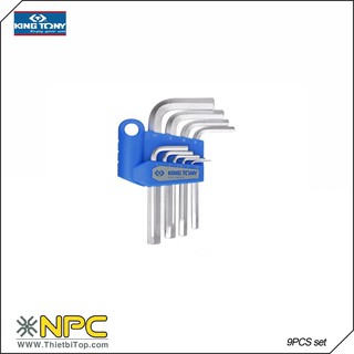 Bộ lục giác 9PCS bằng ngắn 20219MR Kingtony 23-097